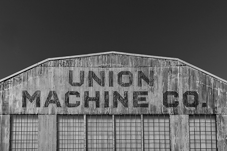 Union Machine Co Building, South of Market district;  from top of Trader Joe's Parking garage between 8th and 9th, looking North, San Francisco.  R. Blum and Associates Commercial Real Estate Appraisal. Photo 2014.